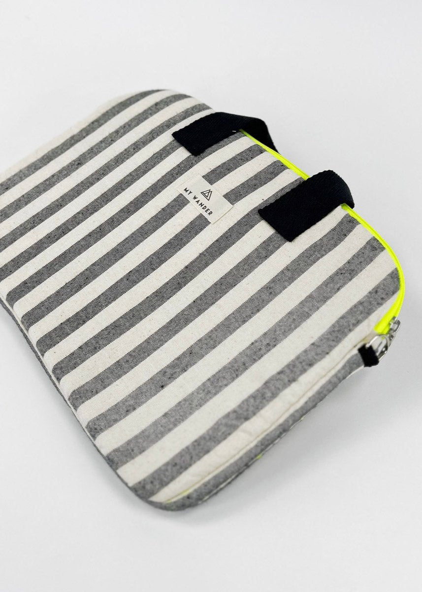 Gray Stripes Laptop Sleeve