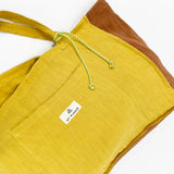 Mustard Linen <tc>Pack</tc> Medium Bag + <tc>Toiletry Bag</tc>