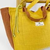 Sac Shopper Pack Lin Moutarde + <tc>Trousse de Toilette</tc>