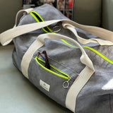 Zíper fluorescente para bolsa de viagem e esportes Ash